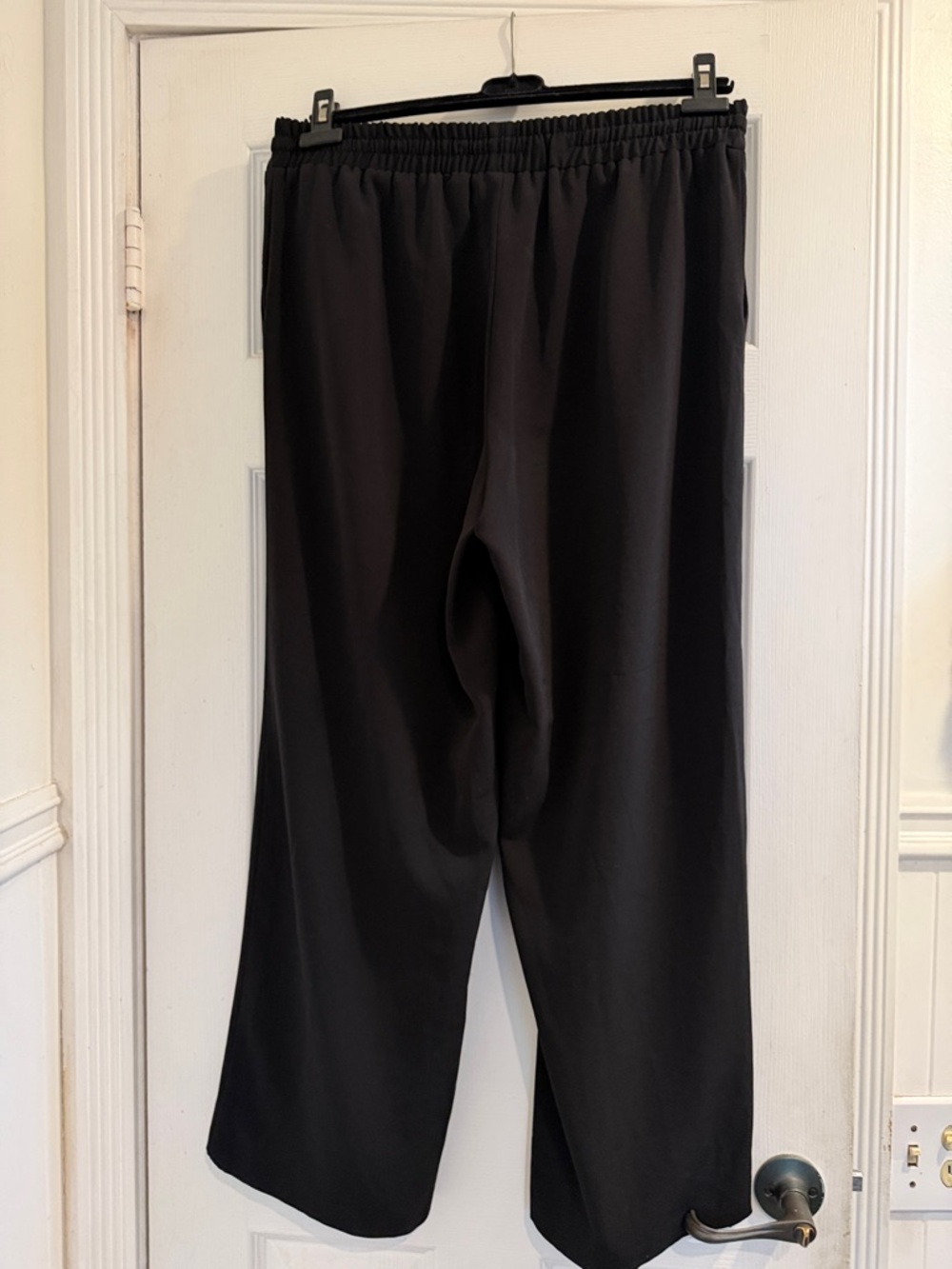 Ann Taylor Factory Black Wide-Leg Elastic Waist Pants - Picture 3 of 4